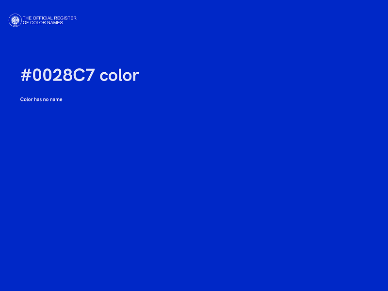 #0028C7 color image