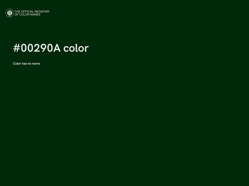 #00290A color image