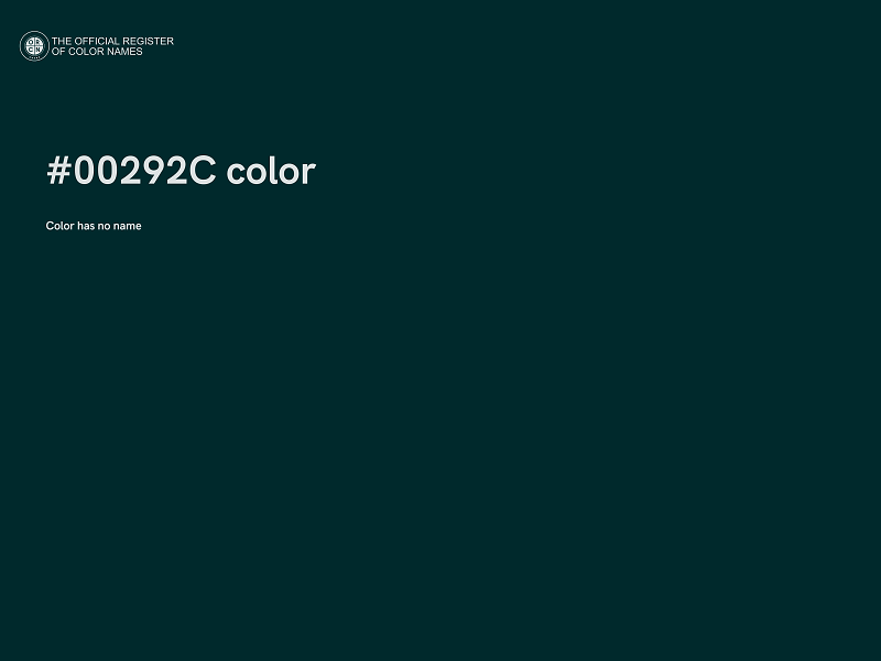 #00292C color image