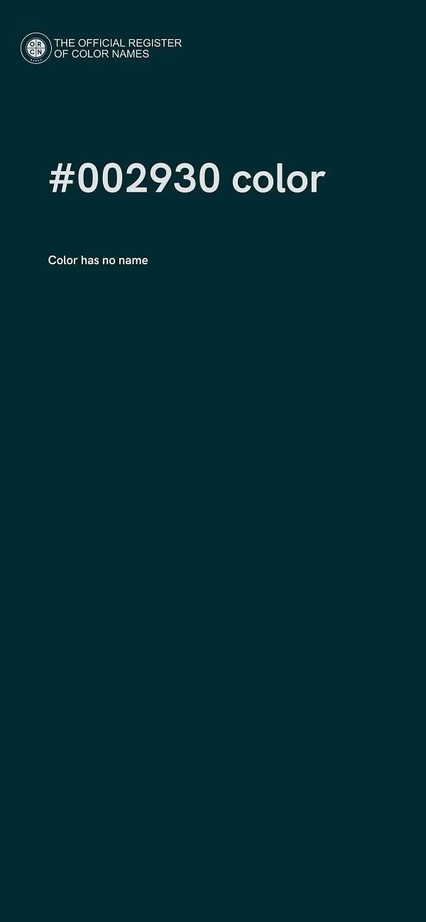 #002930 color image