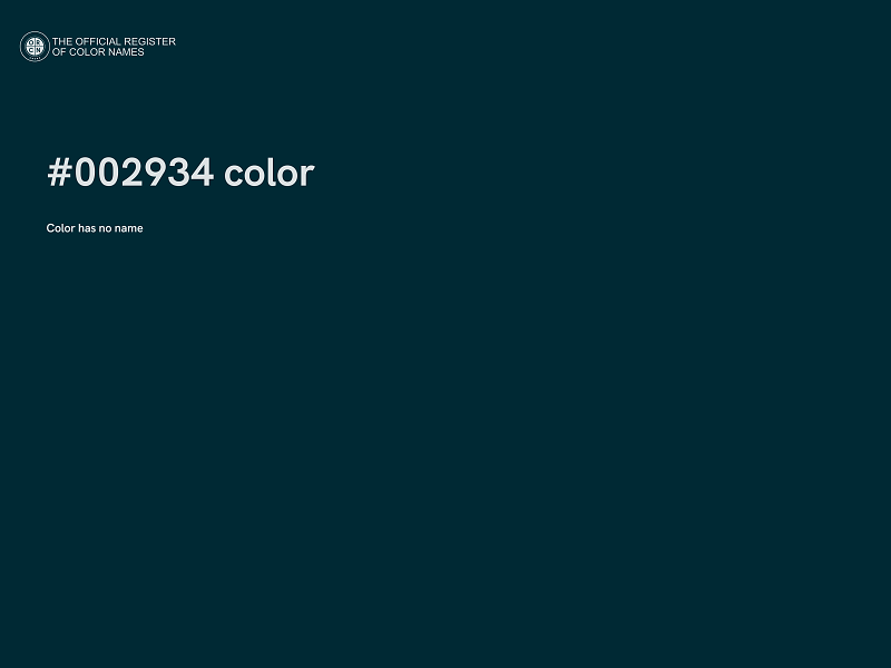 #002934 color image