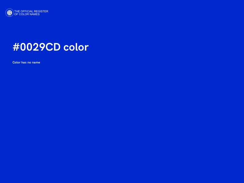 #0029CD color image