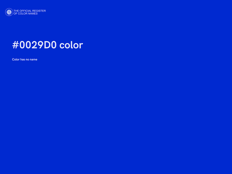 #0029D0 color image