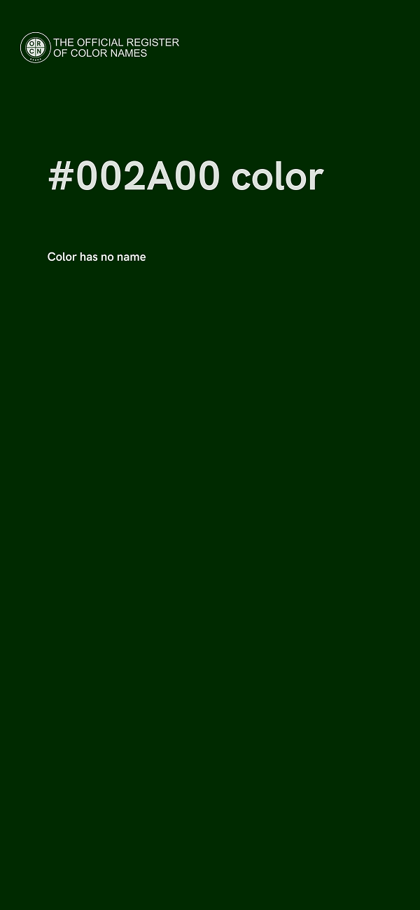 #002A00 color image
