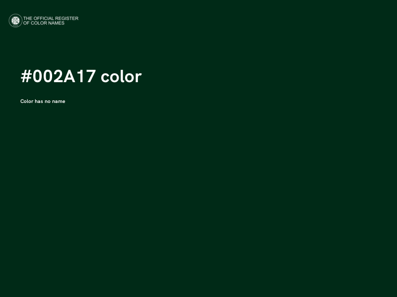 #002A17 color image