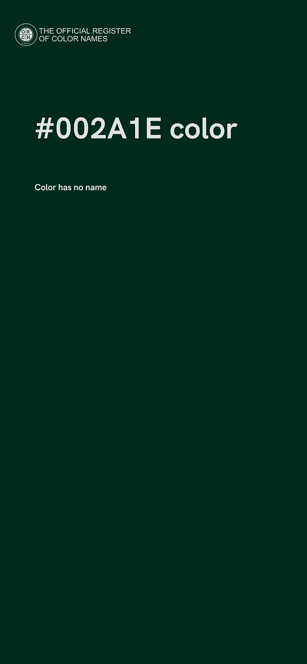 #002A1E color image
