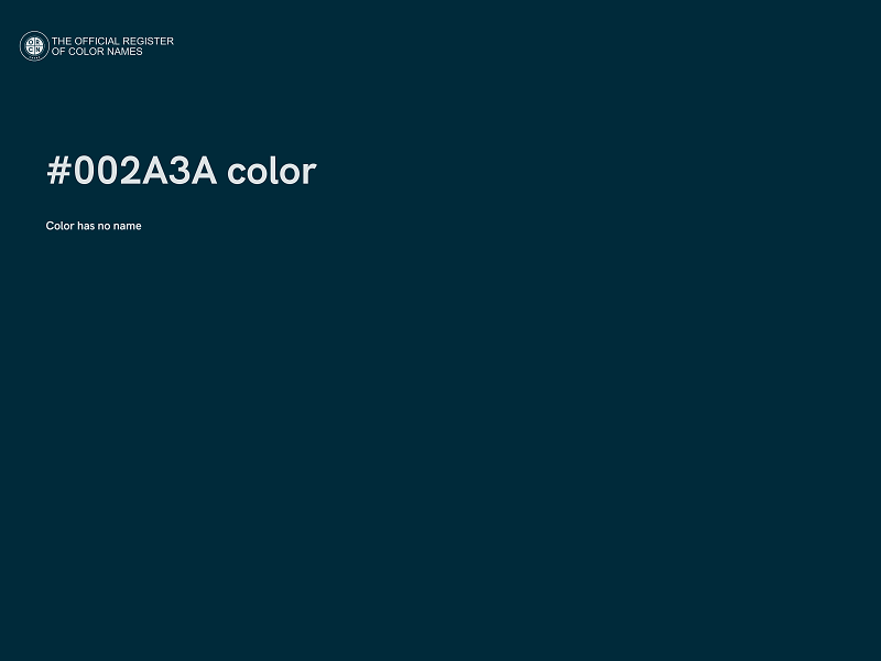 #002A3A color image