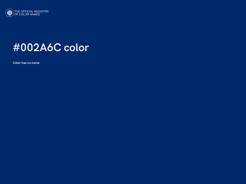 #002A6C color image
