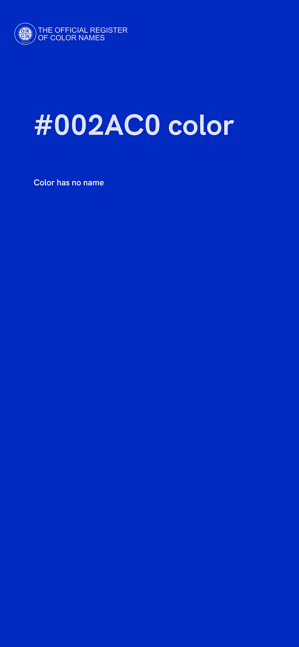 #002AC0 color image