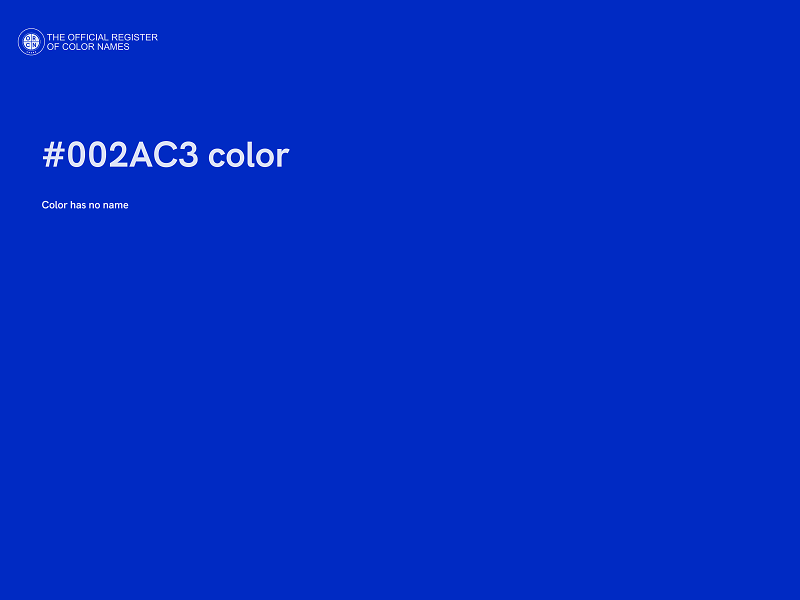 #002AC3 color image