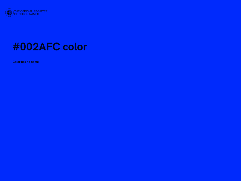 #002AFC color image