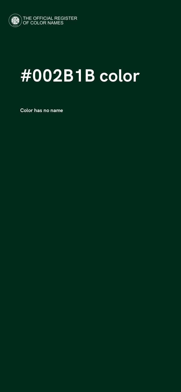 #002B1B color image