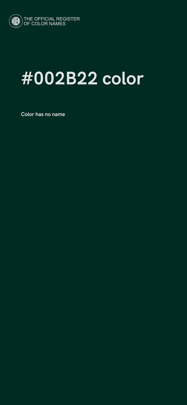 #002B22 color image