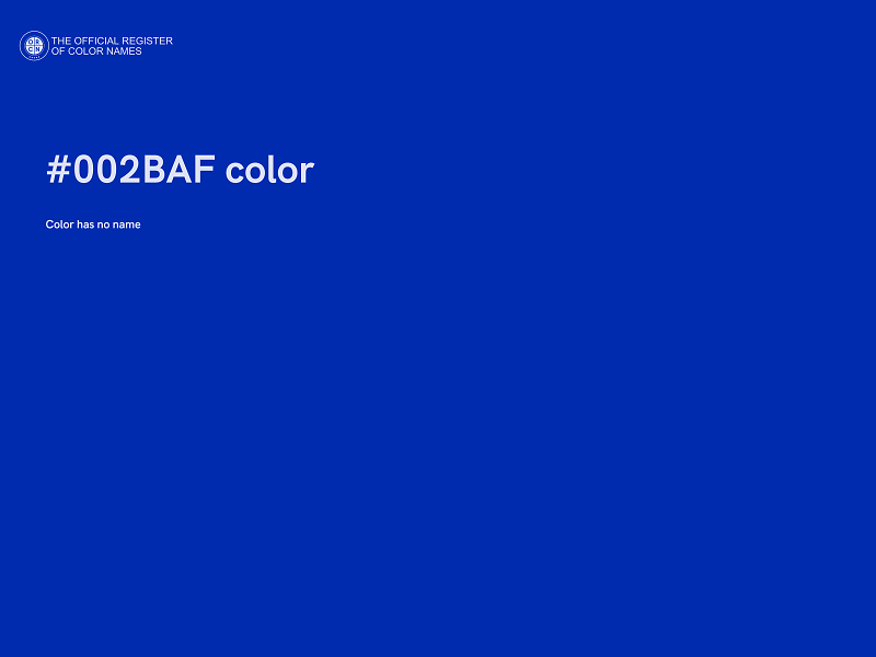 #002BAF color image