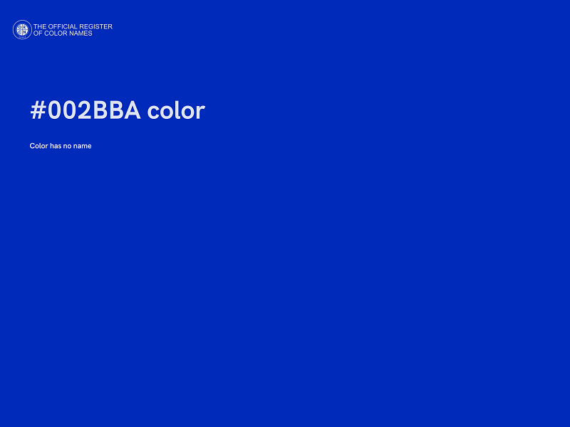 #002BBA color image