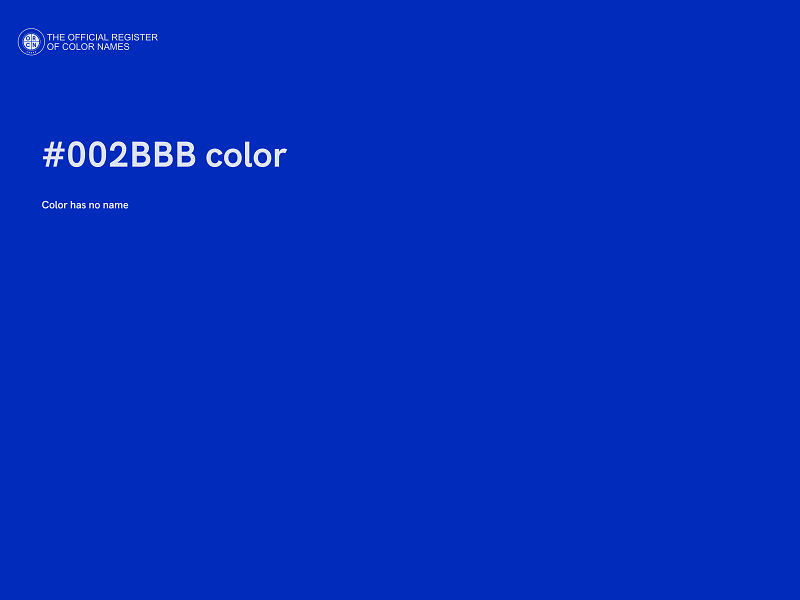 #002BBB color image