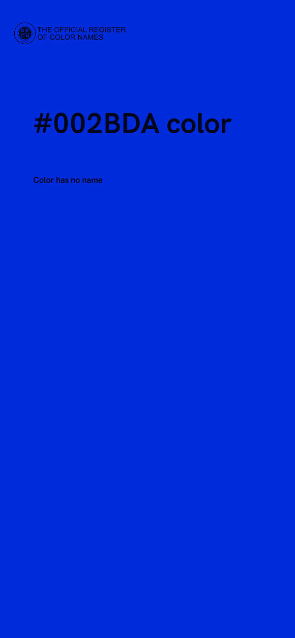 #002BDA color image