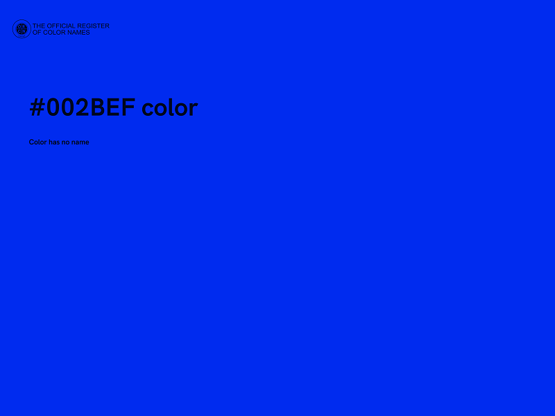 #002BEF color image