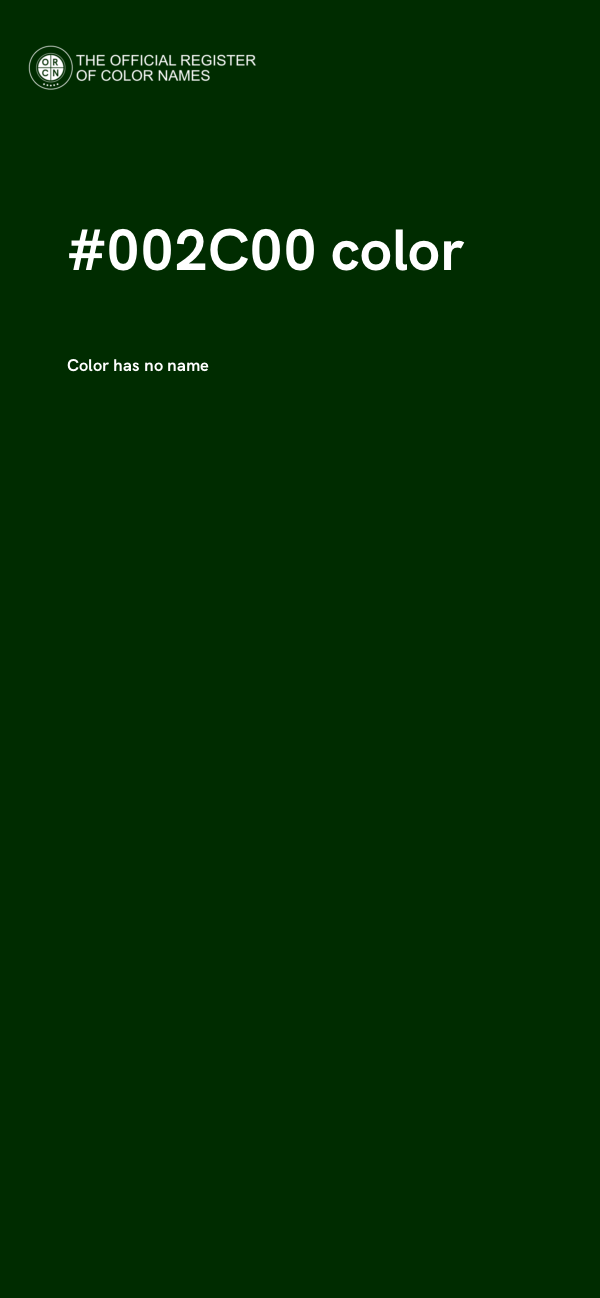 #002C00 color image