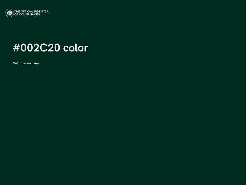 #002C20 color image