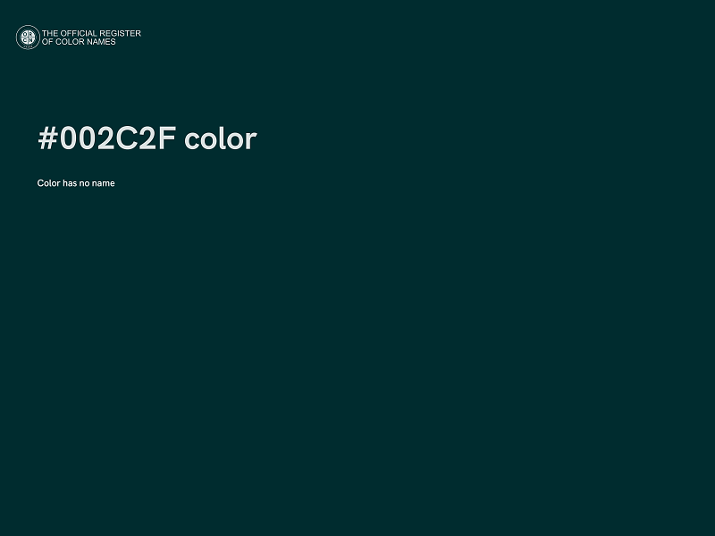 #002C2F color image