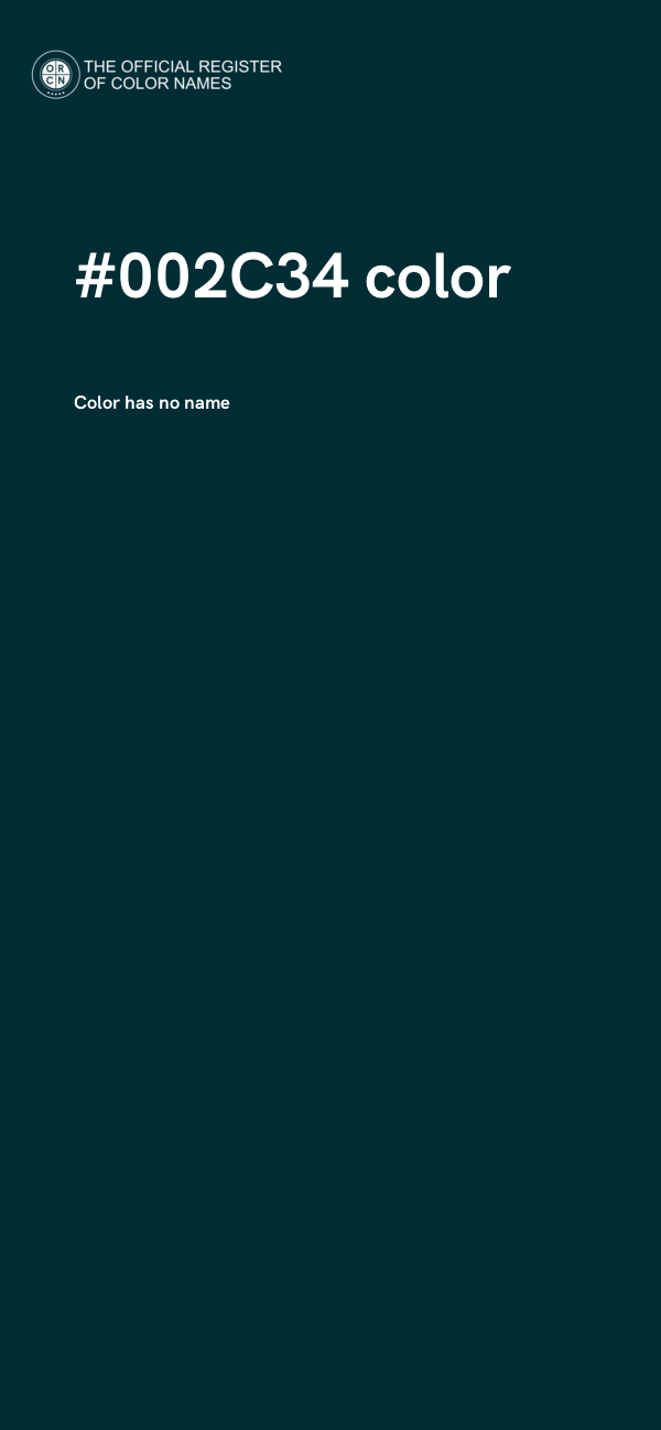 #002C34 color image