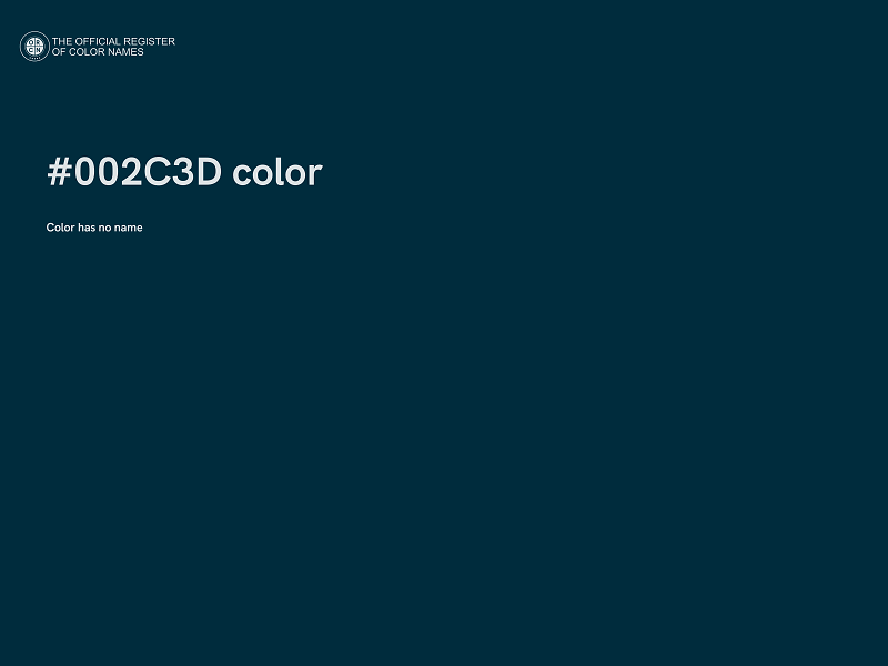 #002C3D color image