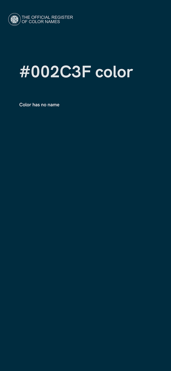 #002C3F color image