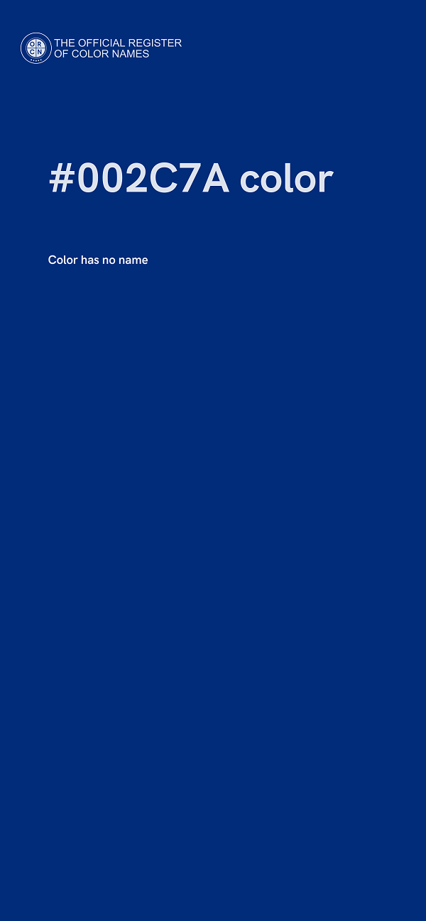 #002C7A color image