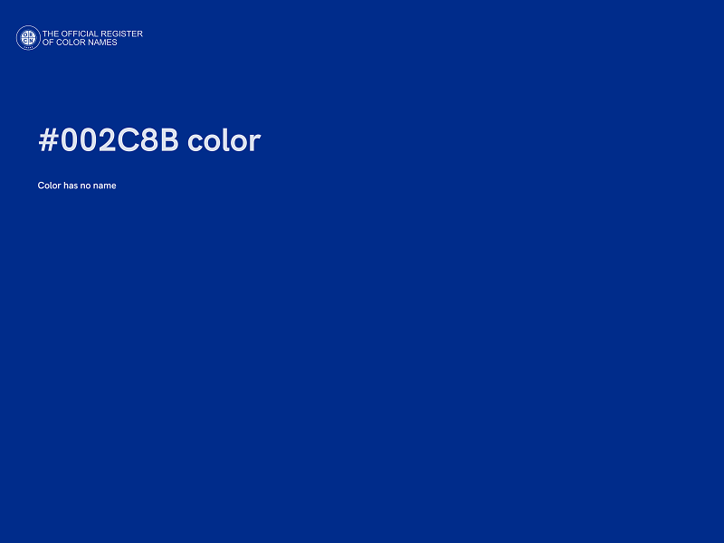 #002C8B color image