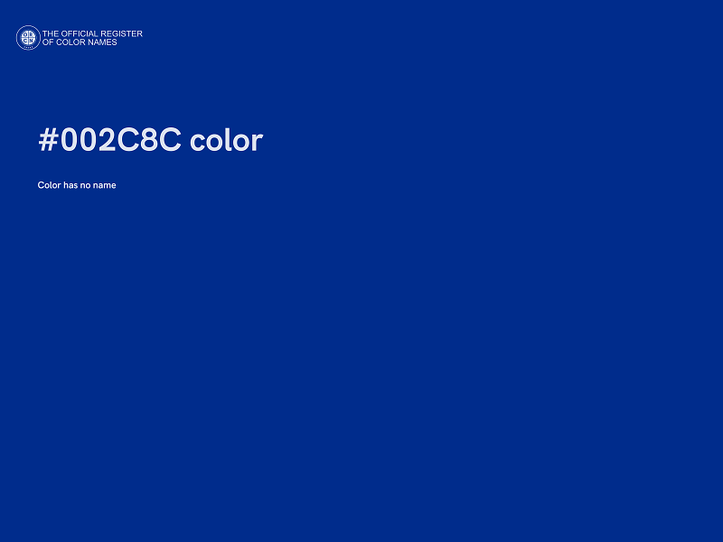 #002C8C color image