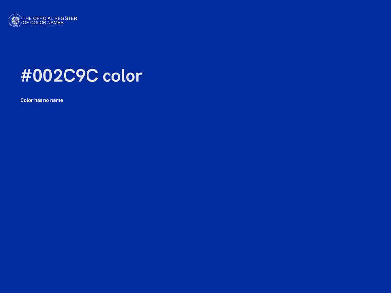 #002C9C color image