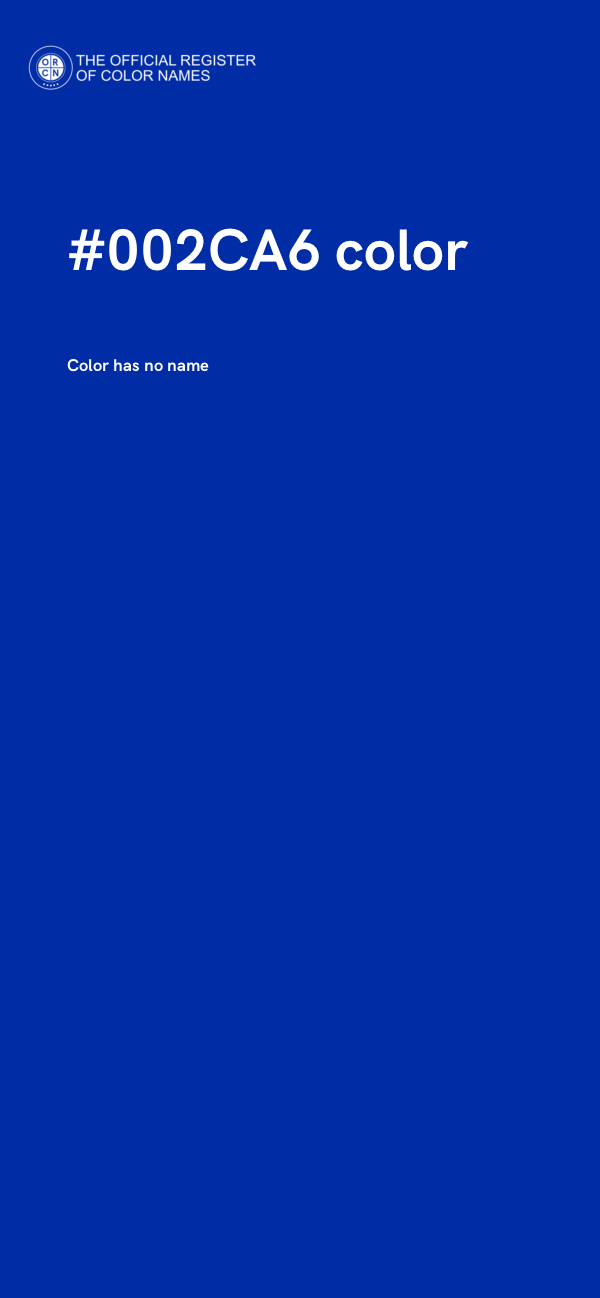 #002CA6 color image