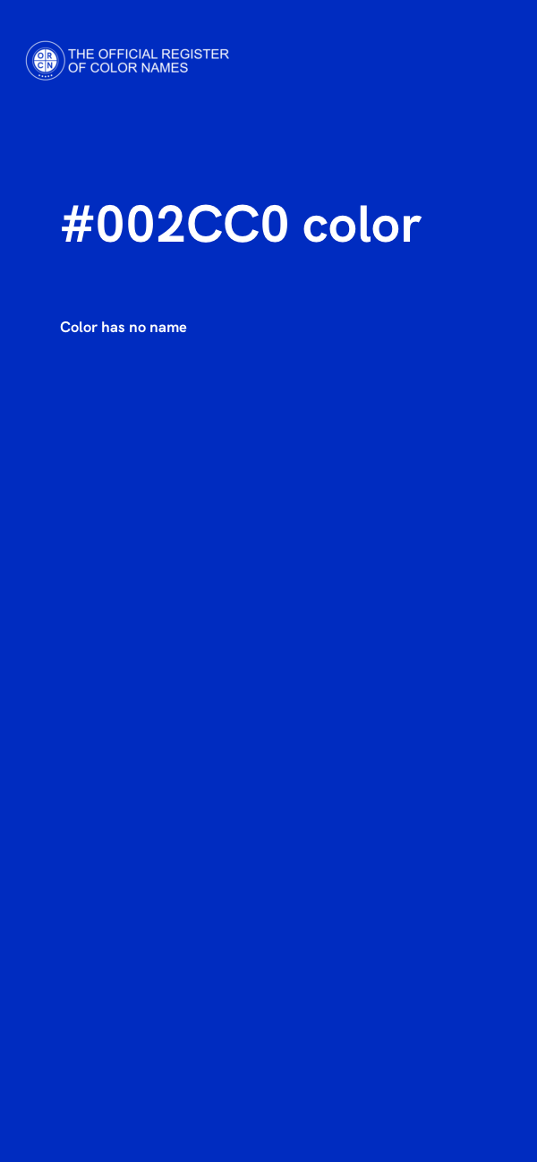 #002CC0 color image