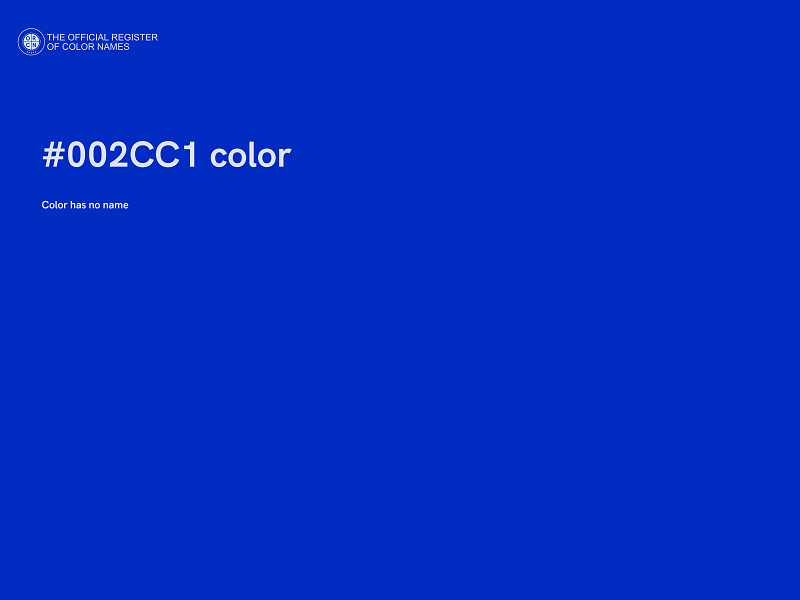 #002CC1 color image