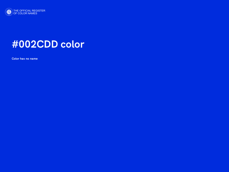 #002CDD color image