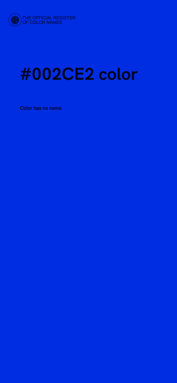 #002CE2 color image
