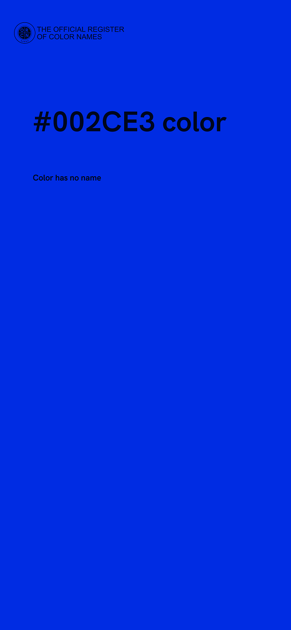 #002CE3 color image