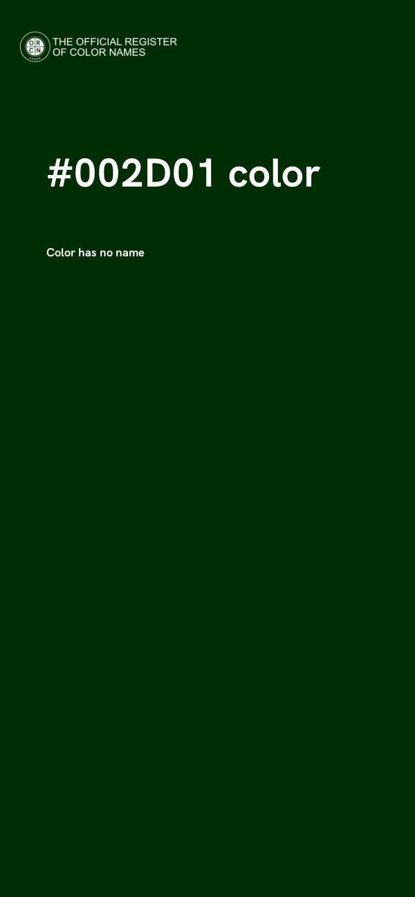 #002D01 color image