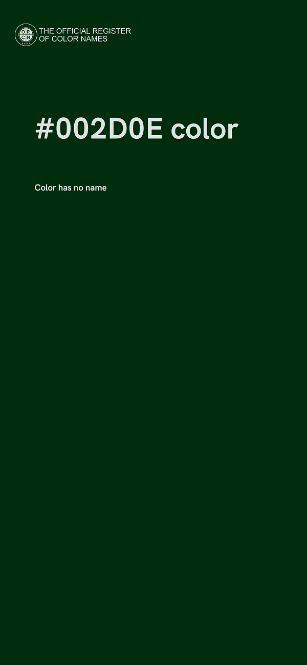 #002D0E color image