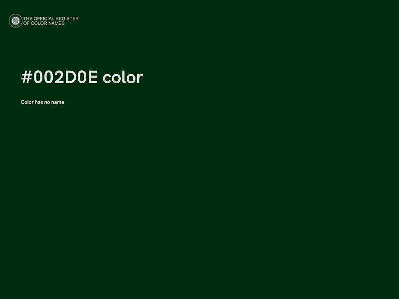 #002D0E color image