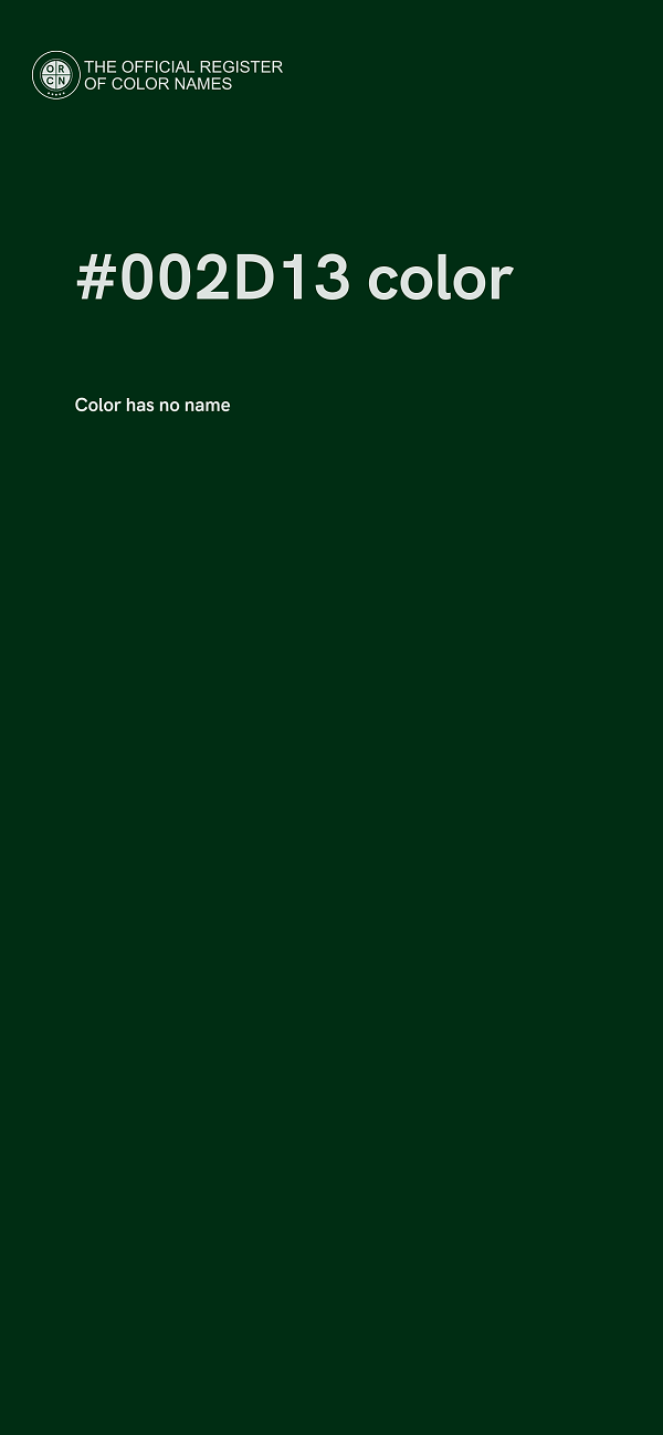 #002D13 color image