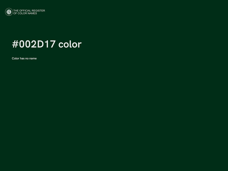 #002D17 color image