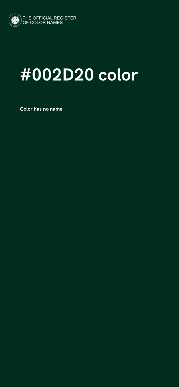 #002D20 color image