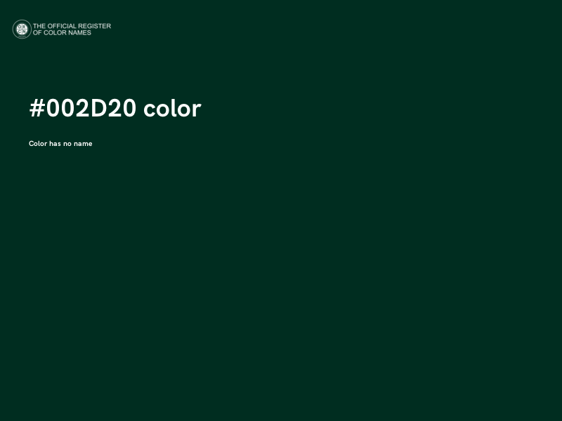 #002D20 color image