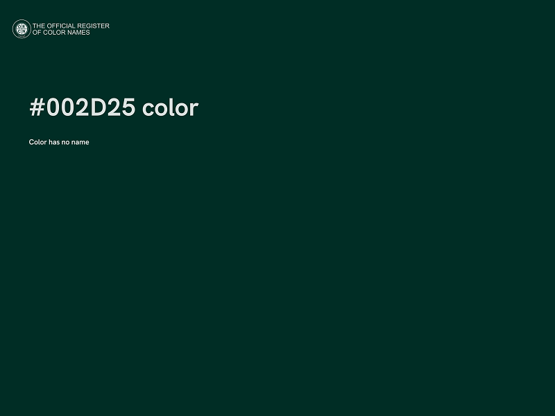 #002D25 color image