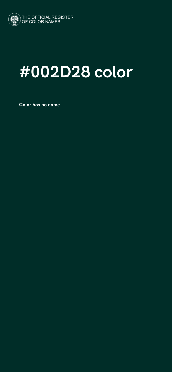 #002D28 color image