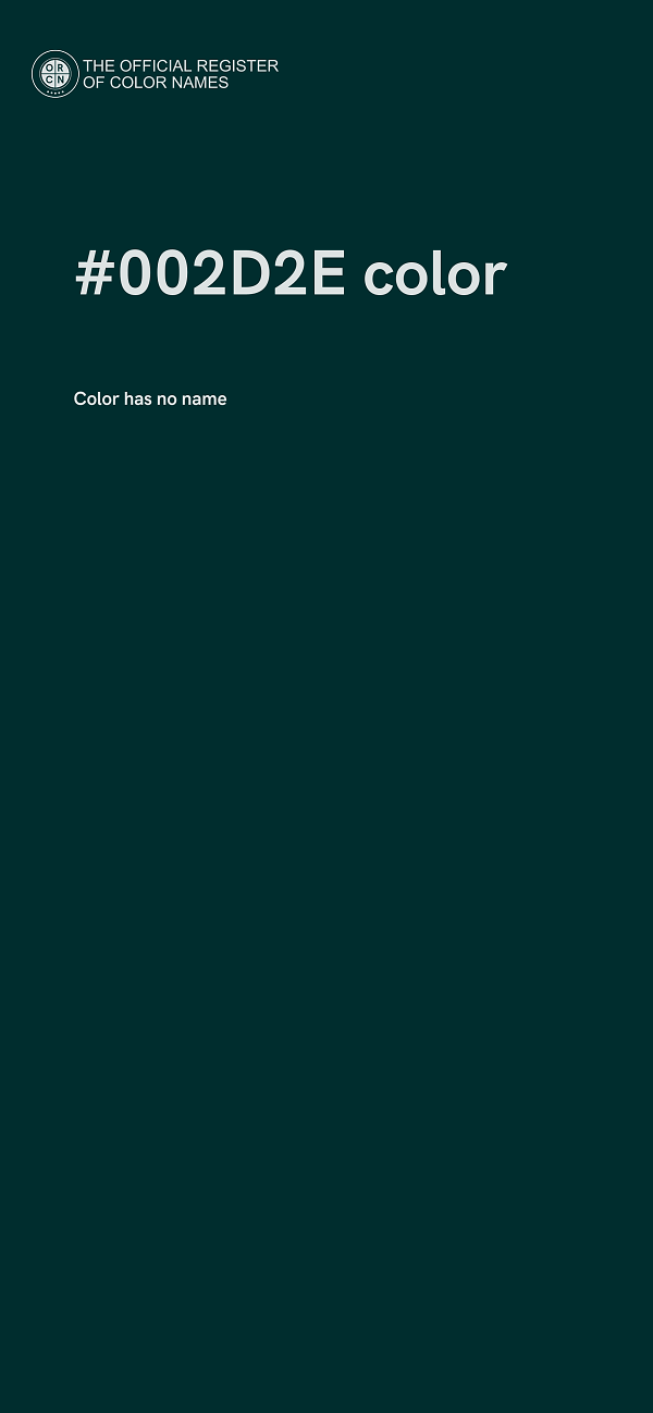 #002D2E color image
