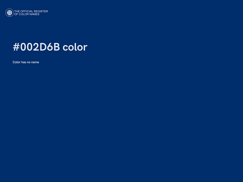 #002D6B color image