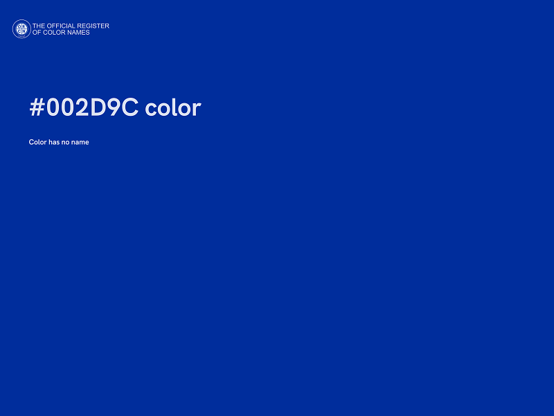 #002D9C color image